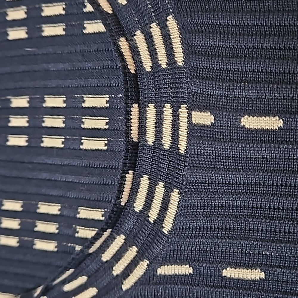 Roz & Ali Scoop Neck Knit Sweater Dress NEW Women's Small Navy - Picture 13 of 14